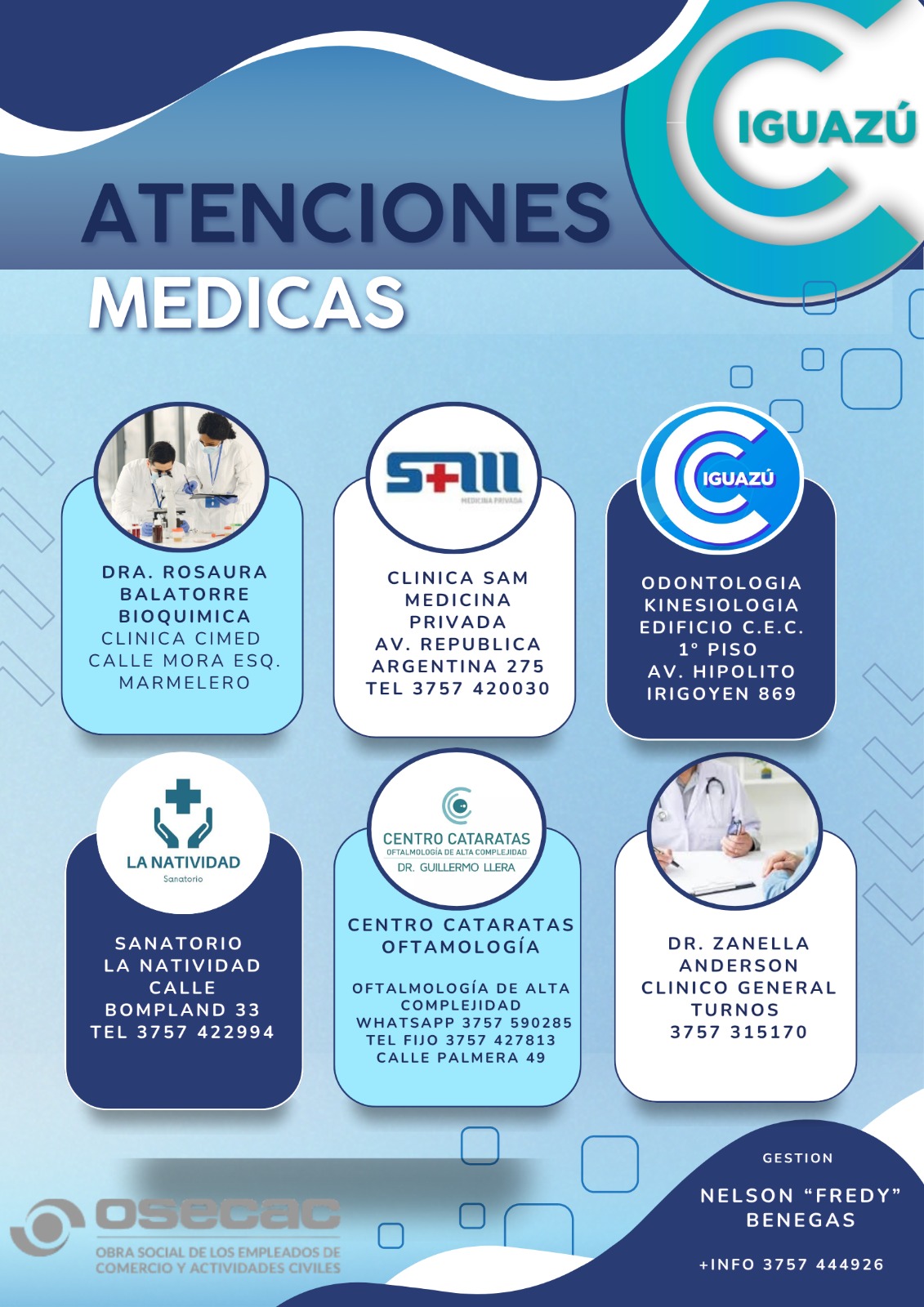 Servicios médicos para afiliados de comercio